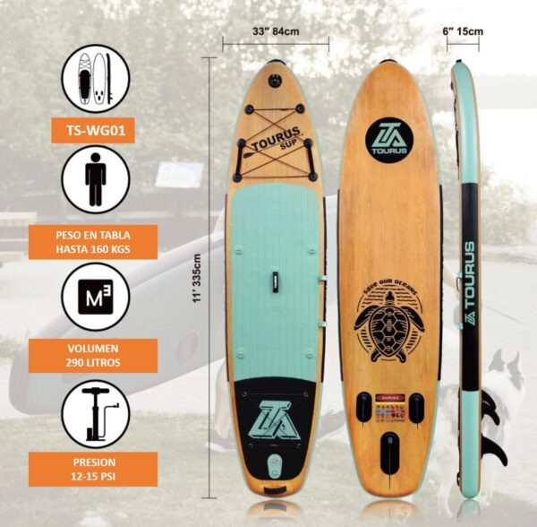 Stand Up Paddle WG01 SUP 11' - Imagen 3