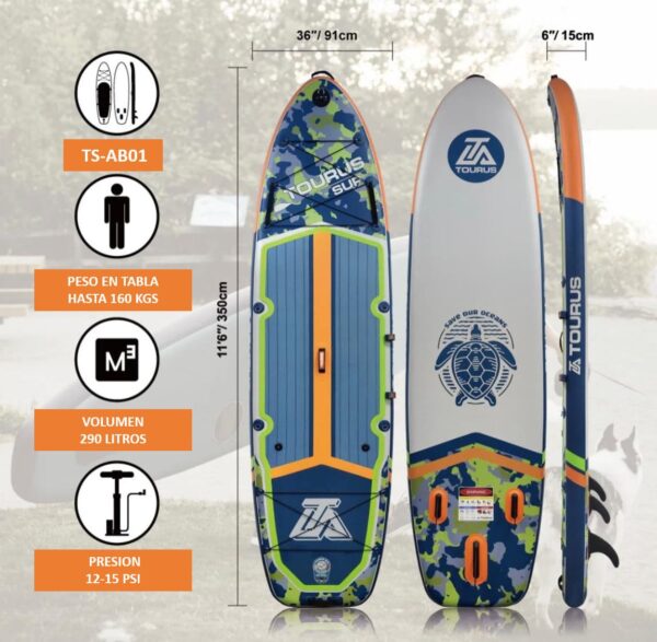 Stand Up Paddle SUP AB01  11'6" - Imagen 4
