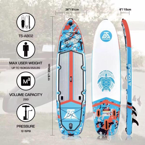 Stand Up Paddle SUP Tourus AB02  11'6" - Imagen 6